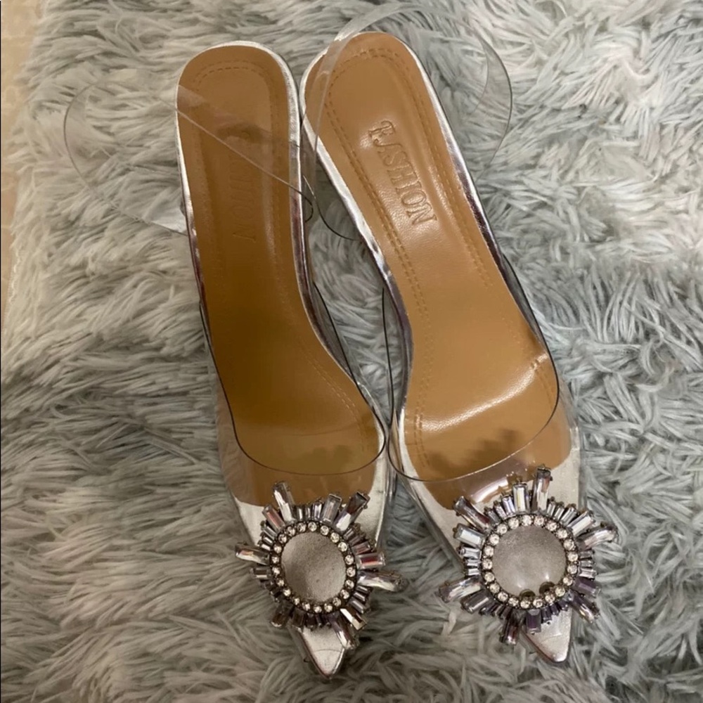 Sassy clear heels